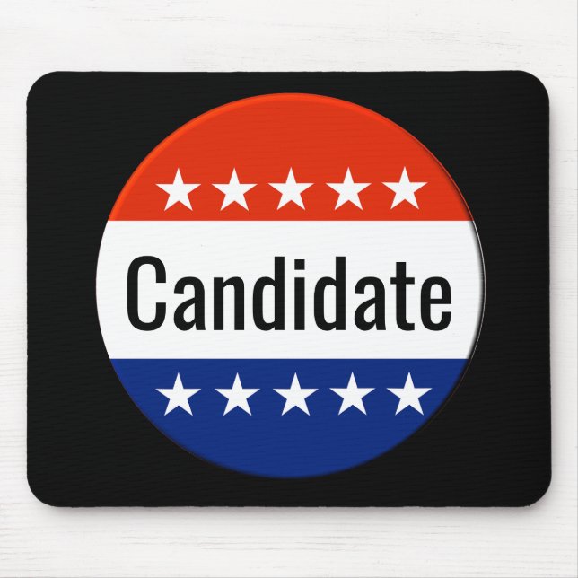 Custom Candidate Campaign 2024 Election Mouse Mat (Front)
