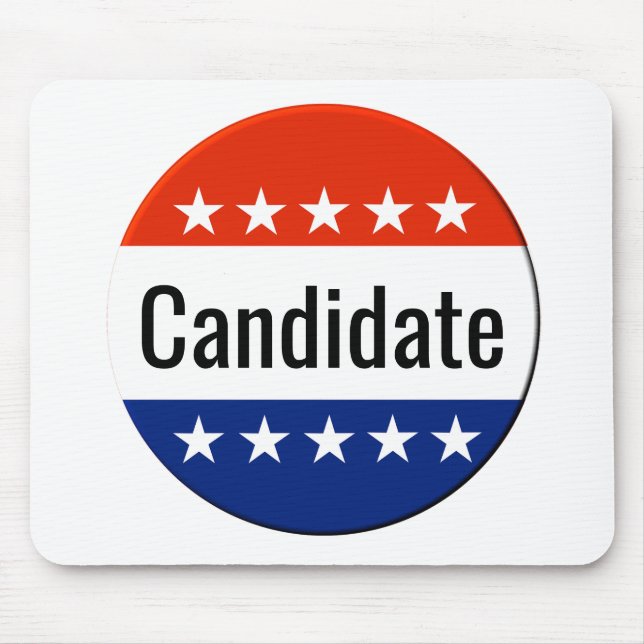 Custom Candidate Campaign 2024 Election Mouse Mat (Front)