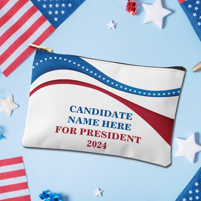 Custom Candidate for President 2024 Election Accessory Pouch (Creator Uploaded)