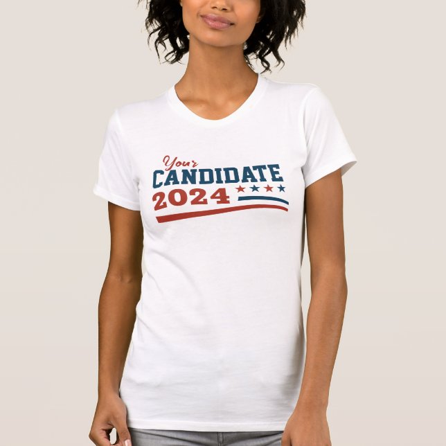 Custom Candidate Name Campaign T-Shirt (Front)