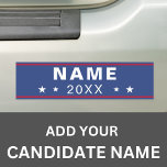 Custom Candidate Name Political Election Campaign  Car Magnet<br><div class="desc">Show your support with Car Magnet. Perfect for local political campaigns and presidential elections,  this stars and stripes design is ideal for promoting candidates like Kamala Harris or Donald Trump. Simple,  minimalist,  and eye-catching,  it's the perfect bumper sticker alternative.</div>