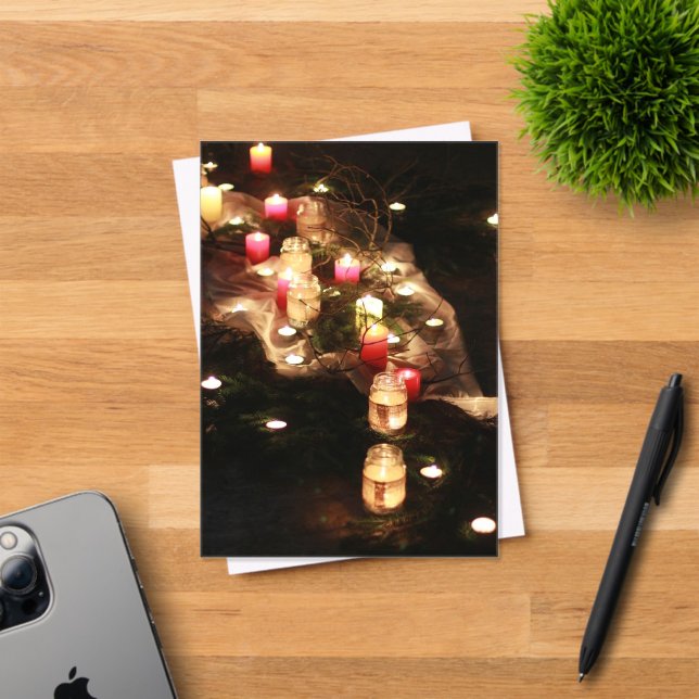 Custom Candle Ritual Acrylic Invite by Sotnichenko Acrylic Invitations (Insitu (Invitation Card))