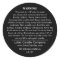 Custom Candle Warning Label Black on White Matte