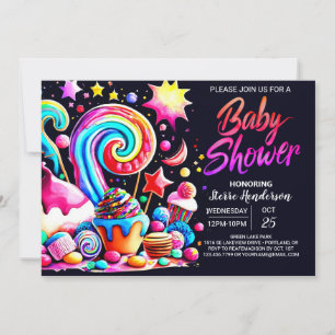 Custom Candy Baby Shower Invitation