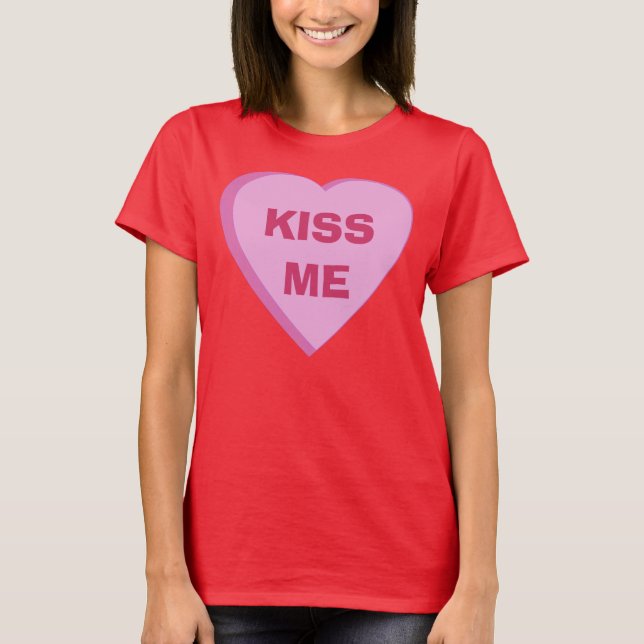 Custom Candy Heart T-shirt (Front)