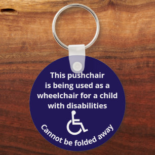Custom Cannot Be Folded Away Stroller Wheelchair Key Ring