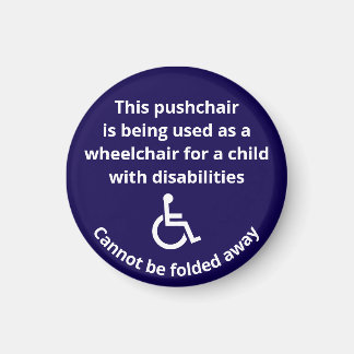 Custom Cannot Be Folded Away Stroller Wheelchair Magnet