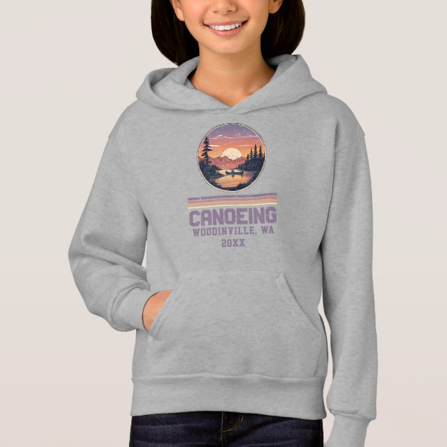 Custom Canoeing Lover Canoe Location Date Name (Front)