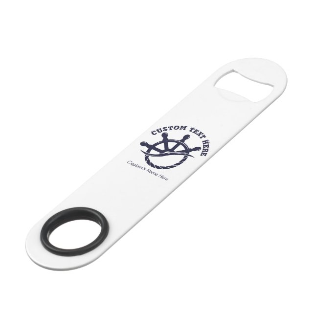 Custom Captain Boat Nautical Gift (Front Angled)