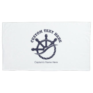 Custom Captain Boat Nautical Gift Pillowcase