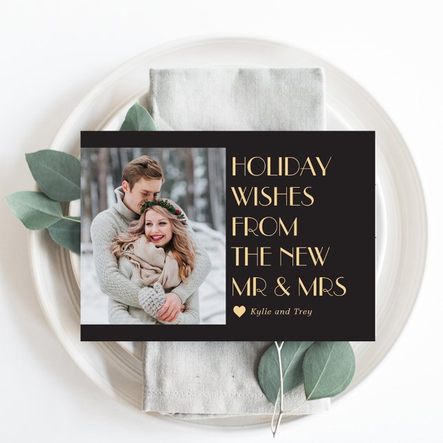 Custom Caption Editable Color Modern Holiday Card (Creator Uploaded)