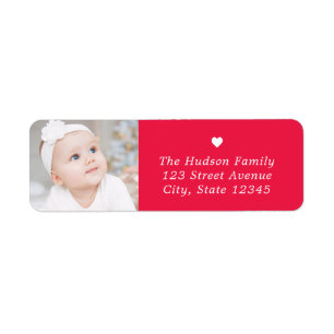 Custom Caption EDITABLE COLOR Photo Address Labels