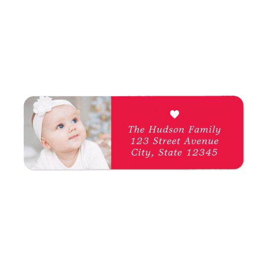Custom Caption EDITABLE COLOR Photo Address Labels | Zazzle.co.uk