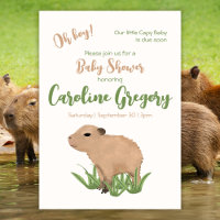 Custom Capy Baby Oh Boy Capybara Baby Shower