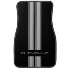 Custom Car Floor Mats - Chevelle Stripes Grey