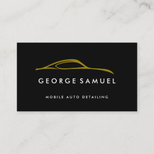 Custom Car Repair & Modern Auto Detailing  Business Card