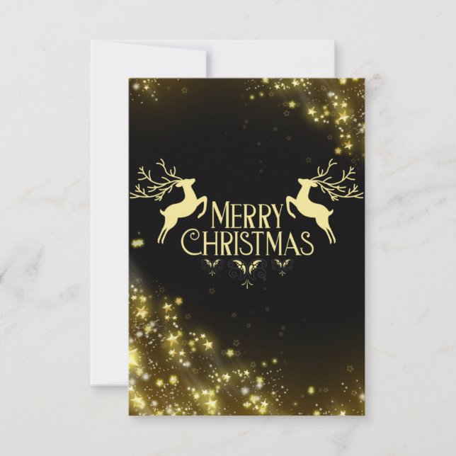 Custom Card 2021 Christmas Reindeer Gifts  (Front)
