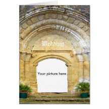 Custom card, with mediaeval church.