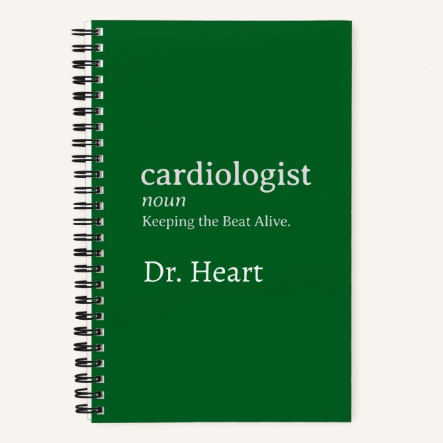 Custom Cardiologist Funny Keeping the Beat Alive  Notebook (Front)