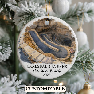 Custom Carlsbad Caverns National Park, New Mexico Ceramic Tree Decoration