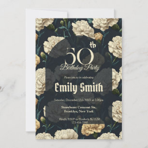 Custom Carnation Fantasy 1St Birthday Invitation