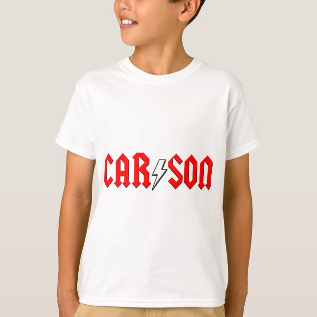 custom CARSON rock and roll shirt (Front)