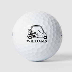 Custom Cart Clubs Monogram Name Golf Balls