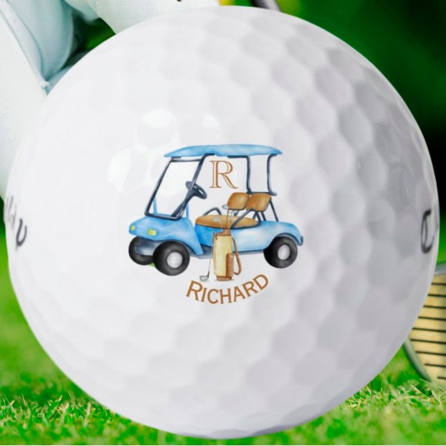 Custom Cart Clubs Monogram Name Golf Balls (Creator Uploaded)