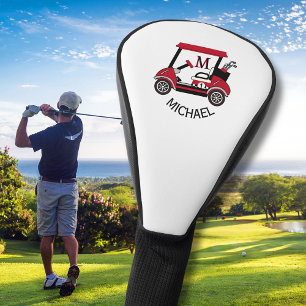 Custom Cart Clubs Monogram Name  Golf Head Cover