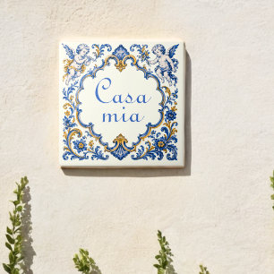 Custom Casa Mia Mediterranean Cherubs Tile