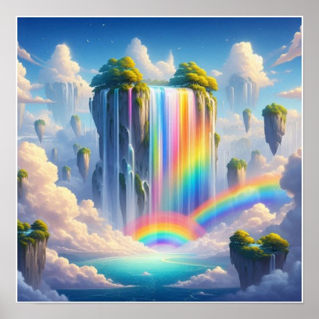 Custom Cascading Waterfall Wall Poster (Front)