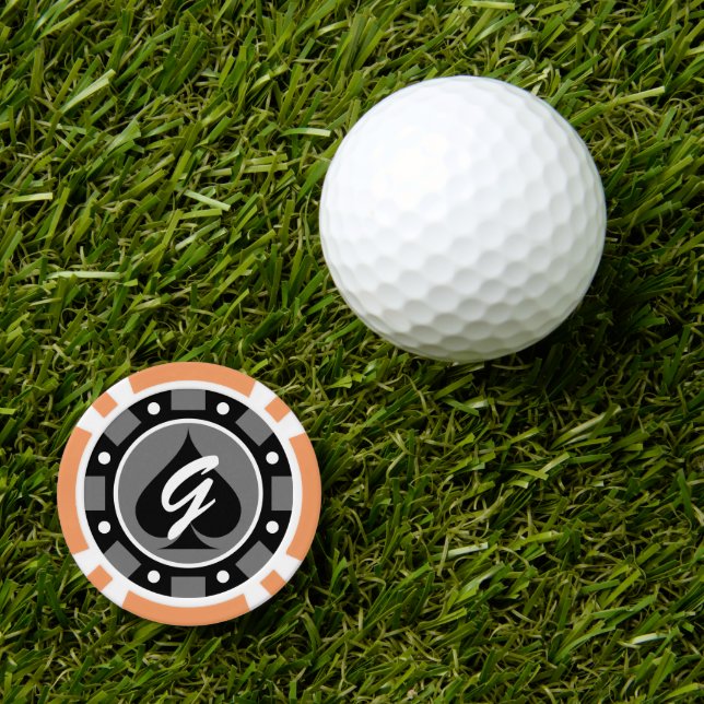 Custom casino poker chip golf ball markers (Golf Ball Marker)