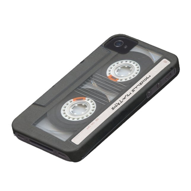 Custom Cassette Mixtape Case-Mate iPhone Case (Bottom)