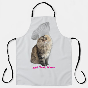 Custom Cat Apron - Personalized Photo & Name