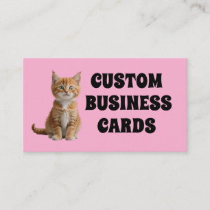 CUSTOM CAT BUSINESS CARDS
