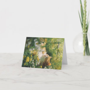 Custom cat floral mothers day card