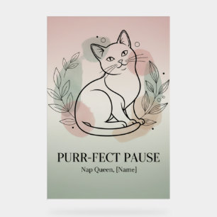 Custom Cat Line-Art Poster 