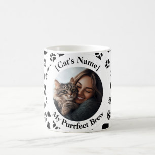 Custom Cat Lover Mug with Photo and Name