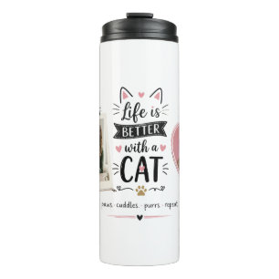 Custom Cat Lover Thermal Tumbler