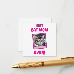 CUSTOM CAT MOM MUM EVER PET LOVE MOTHERS DAY DOG  ENCLOSURE CARD