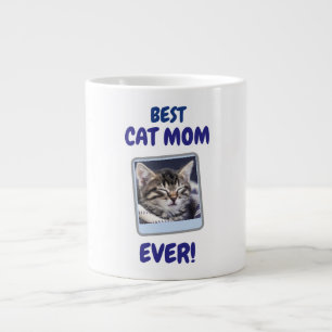 CUSTOM CAT MOM MUM EVER PET LOVE MOTHERS DAY DOG  LARGE COFFEE MUG