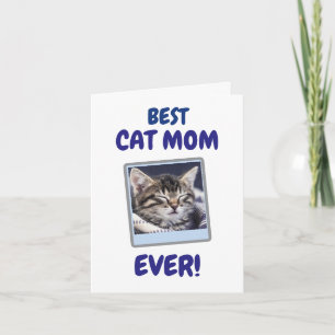 CUSTOM CAT MOM MUM EVER PET LOVE MOTHERS DAY DOG  NOTE CARD