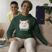 Custom Cat Mum Deep Forest White Text Pet Photo