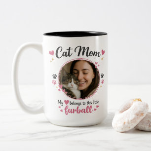 Custom Cat Mum Mug with Photo – Gift For Cat Mum