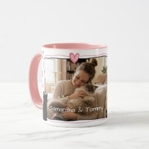 Custom Cat Mum Mug with Photo & Name