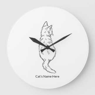 Custom Cat Name Wall Clock