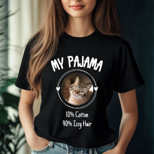 Custom Cat Pajama - Personalized Pet Lover Gift T-Shirt