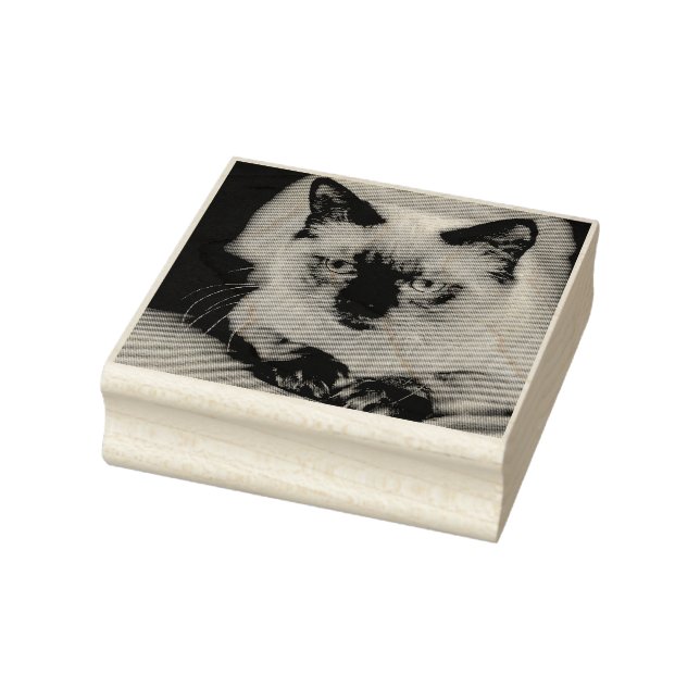 Custom Cat Pet Photo Rubber Stamp (Stamp)