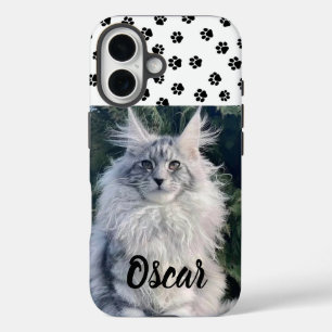 Custom Cat Photo Phone Case with Name 