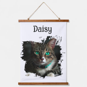 Custom Cat Photo Wall Art with Name cats lovers